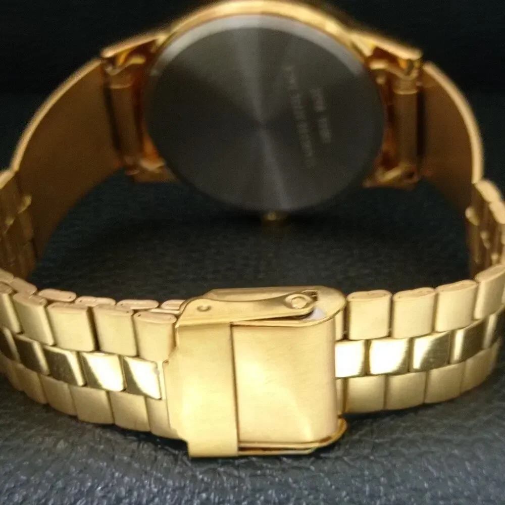 Vintage 1984 Montine Of Switzerland Manual Mens Gold Watch W/Steel Strap